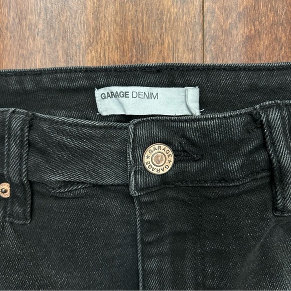 Garage Women’s Black Flared Women's Jeans with Copper Hardware, Size 28 - Picture 6 of 14
